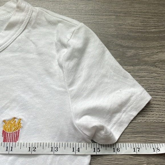 🧵Sunday Best Soft T Shirt with Embroidered Fries 🍟. - Picture 3 of 5